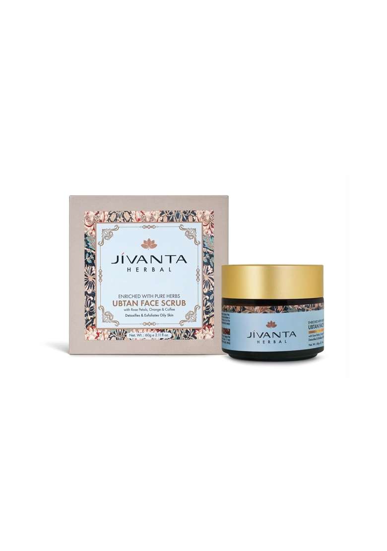 Jivanta Ubtan Face Scrub for Oily Skin Ayurvedic Oil Control Face Scrub with Neem - Indya