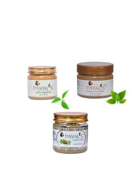 Payals Herbal Skincare Set Anti Ageing Face Wash Ubtan 200G All Skin Types
