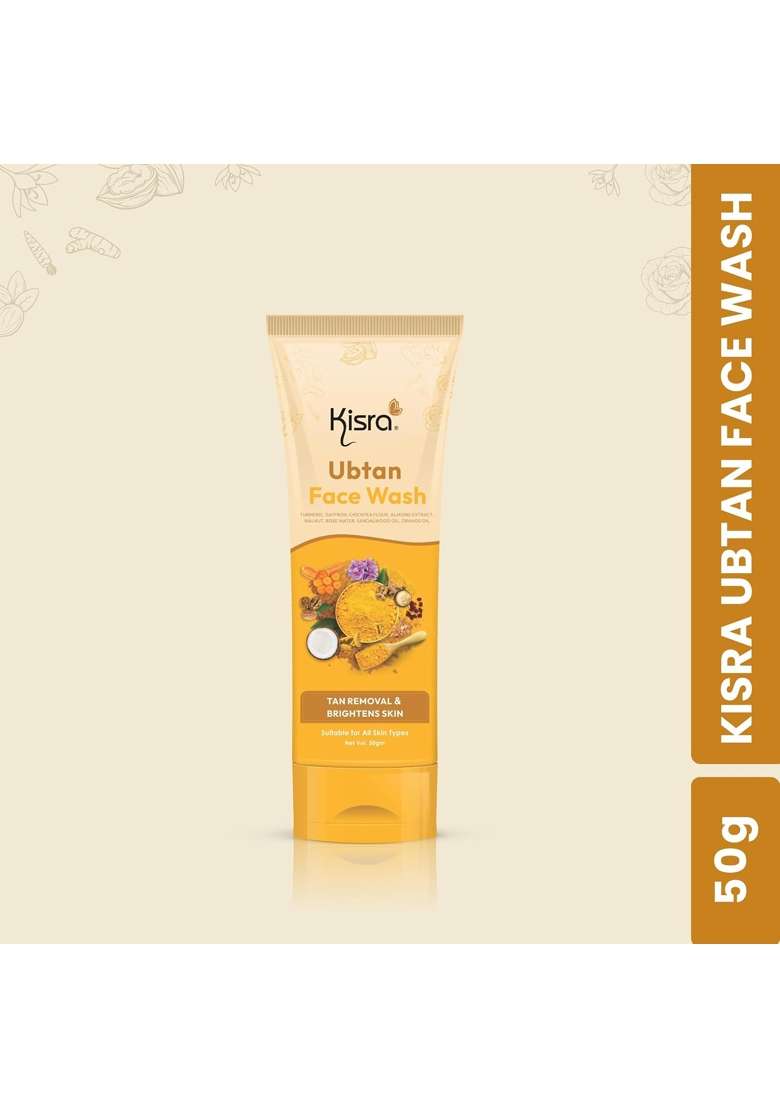 Kisra Tan Removal and Brightens Skin Duo Infused with Turmeric Sandalwood Pack of 4 - Indya