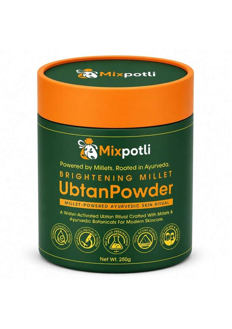 Mixpotli Brightening Millet Ubtan Powder Ayurvedic Ubtan Powder - Indya
