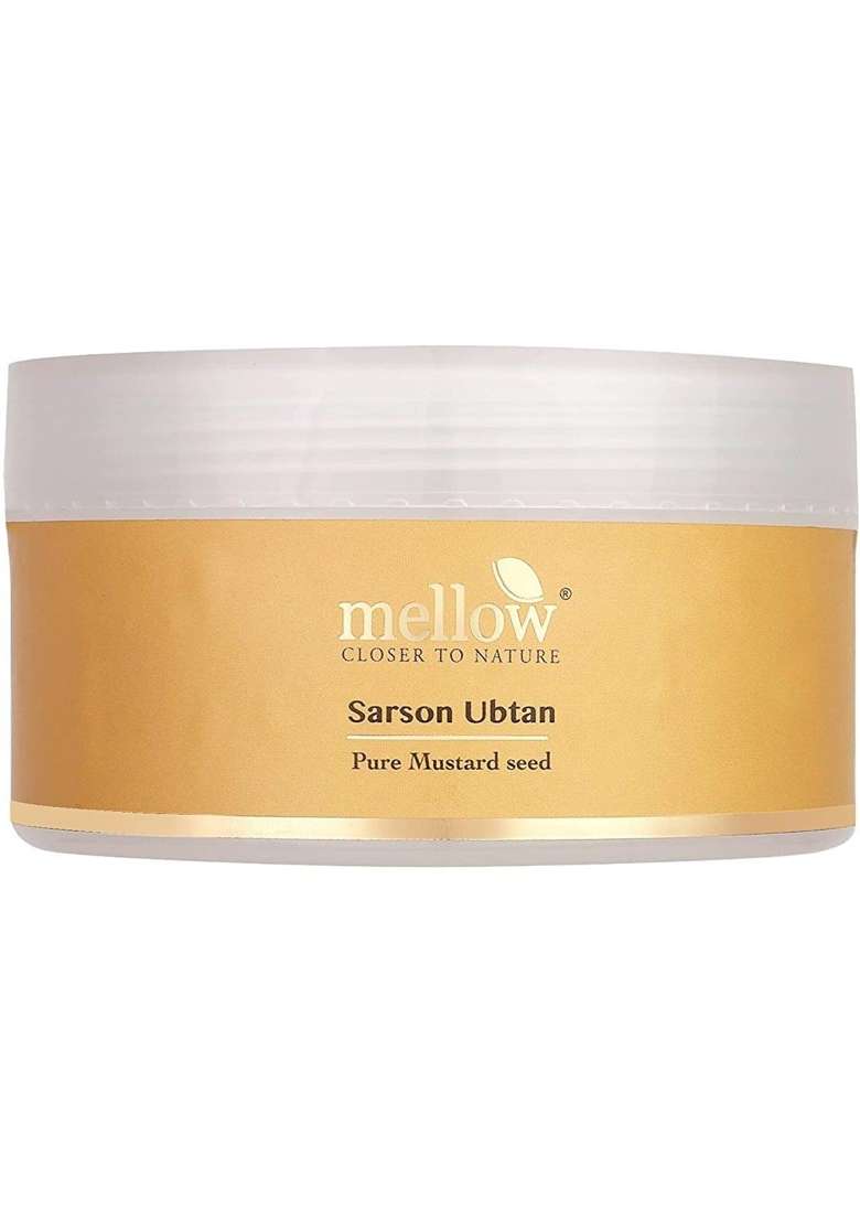 Mellow Herbals Ayurvedic Sarson Ubtan 100GM with Sarson Seed and Cow Milk - Indya