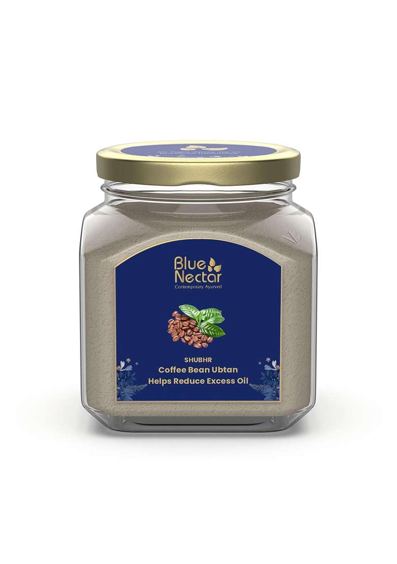 Blue Nectar Coffee Ubtan Powder for Oil and Acne Control Natural Coffee Scrub for Face - Indya