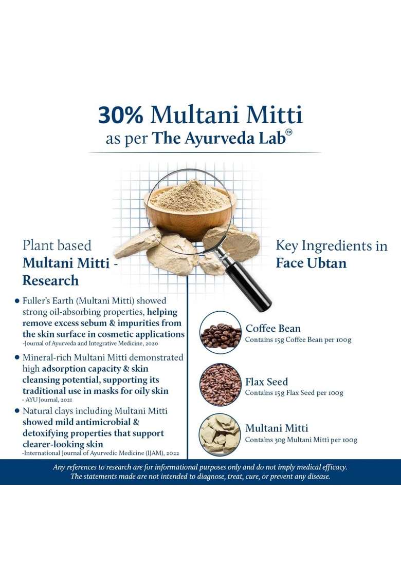 Blue Nectar Coffee Ubtan Powder for Oil and Acne Control Natural Coffee Scrub for Face - Indya