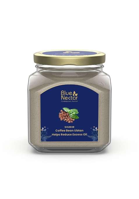 Blue Nectar Coffee Ubtan Powder for Oil and Acne Control Natural Coffee Scrub for Face