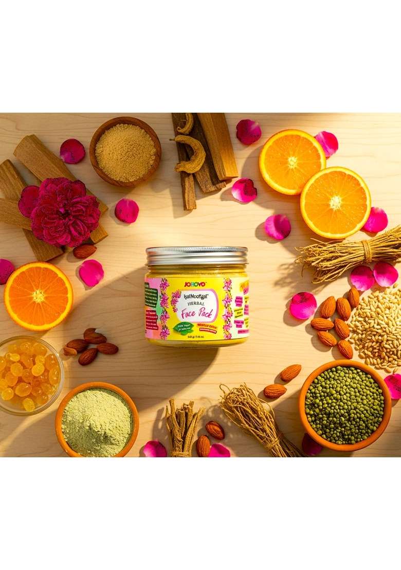 Johovo Iyalmooligai 100 Percent Organic Ubtan Face Pack 210G - Indya