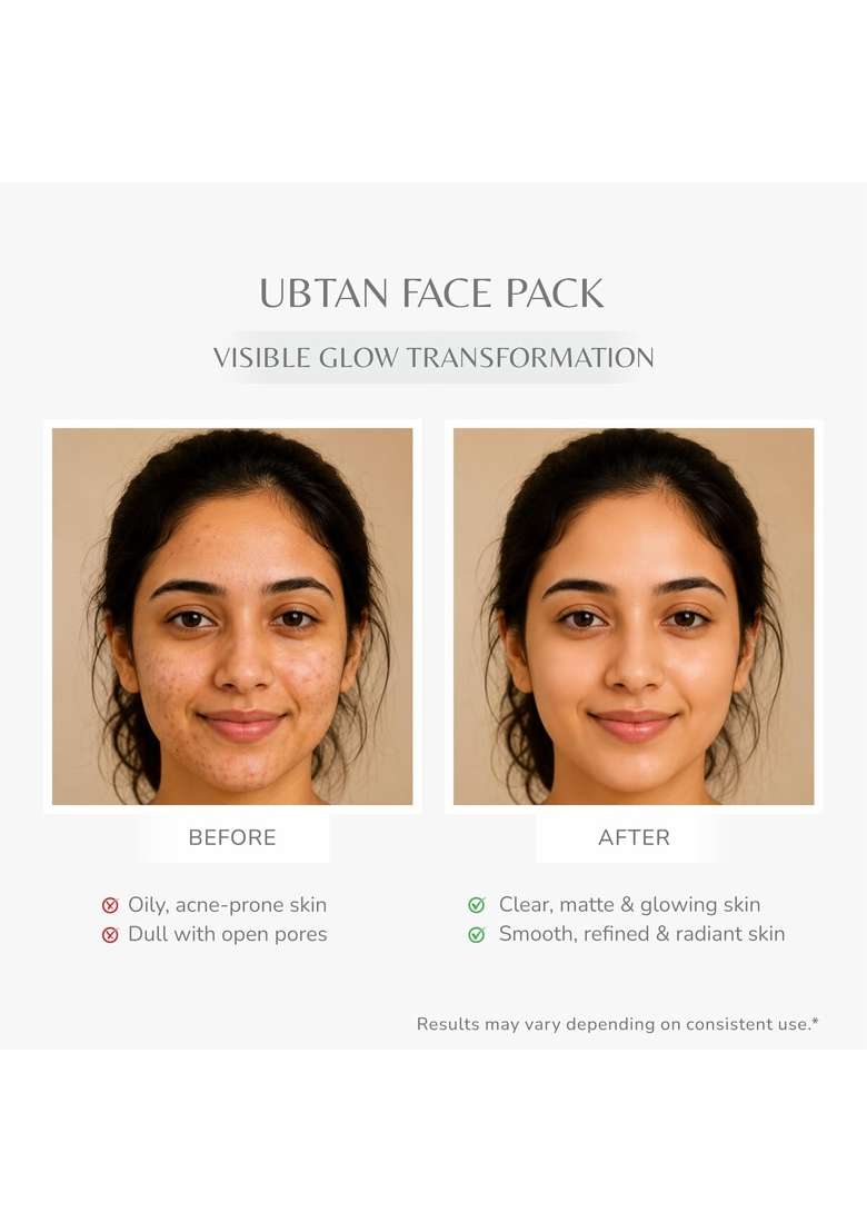Jivanta Ubtan Face Pack for Oily Skin Ayurvedic Oil Control Face Pack with Multani Mitti Neem and Orange Peel - Indya