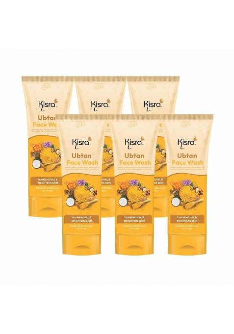 Kisra Tan Removal and Brightens Skin Duo Infused with Turmeric Sandalwood Pack of 6