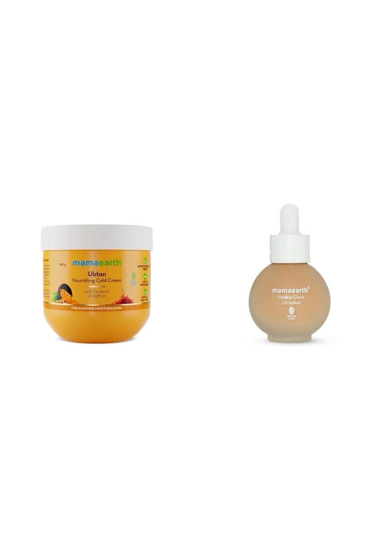 Mamaearth Ubtan Nourishing Cold Cream for Winter with Turmeric Saffron for Glowing Moisturization - Indya