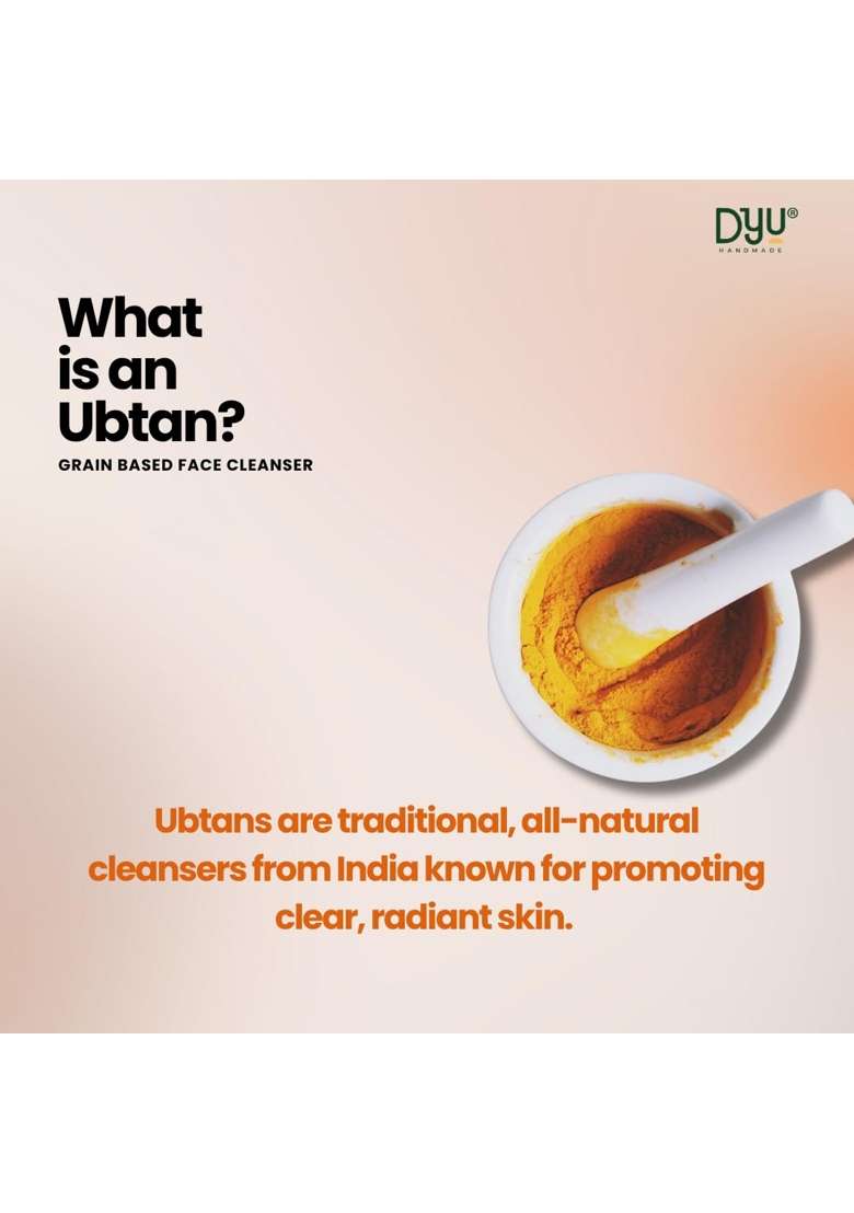 DYU Handmade Almond and Saffron Ubtan Face Wash Powder Gentle Face Scrub for Tan Removal - Indya