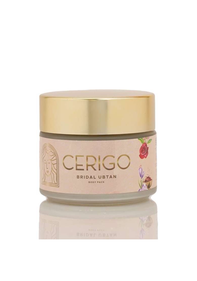 Cerigo Bridal Ubtan Skin Brightening Body Pack Sandalwood Amba Haldi Camphor Rose and Orange Peel - Indya