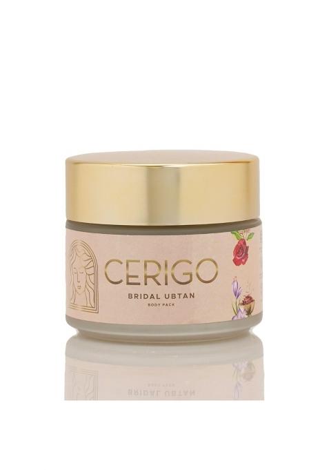 Cerigo Bridal Ubtan Skin Brightening Body Pack Sandalwood Amba Haldi Camphor Rose and Orange Peel