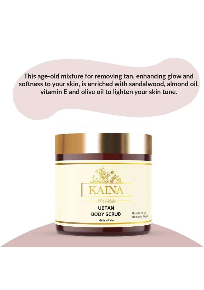 Kaina Ubtan Body Polishing Kit for Skin Nourishing Organic Herbs Tan Removal Intense Moisturization - Indya