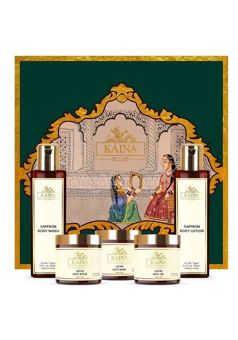 Kaina Ubtan Body Polishing Kit for Skin Nourishing Organic Herbs Tan Removal Intense Moisturization