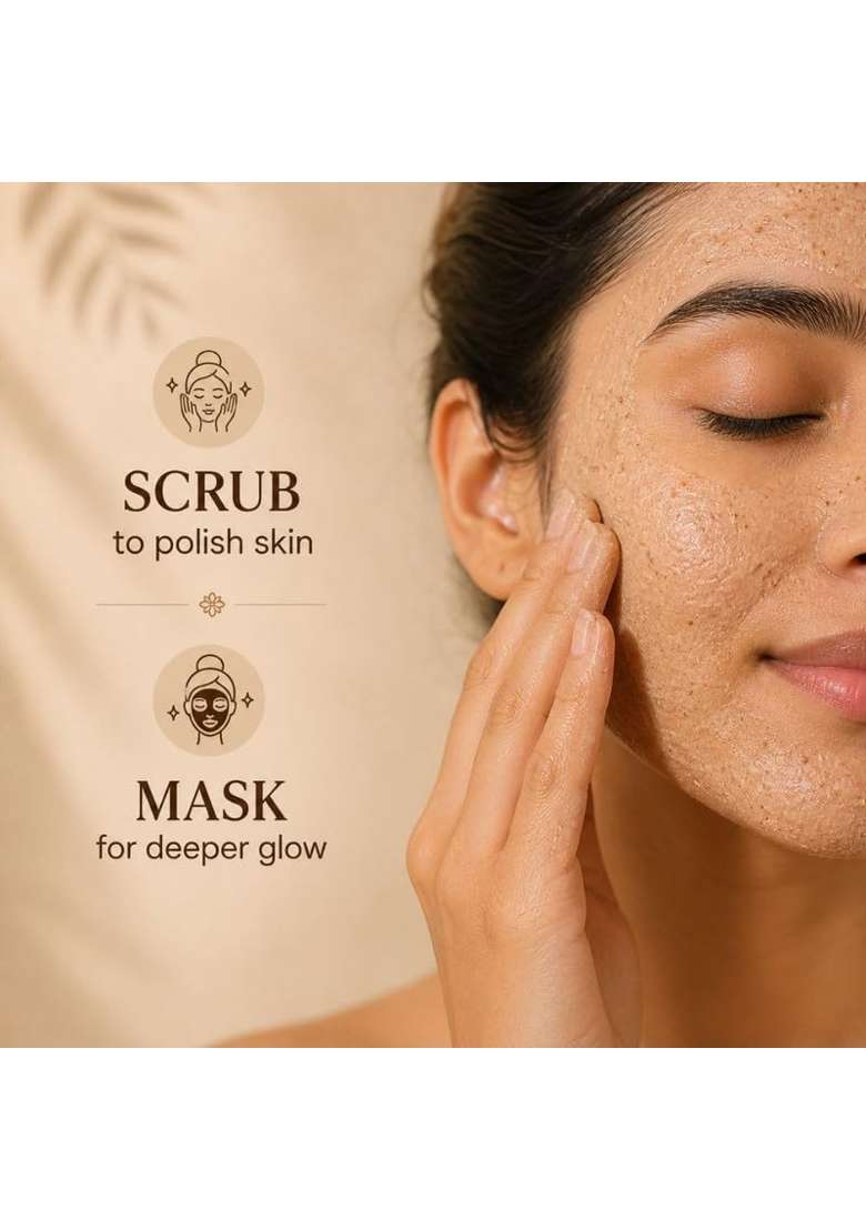 Trehi Organics Kumkumadi Skin Polishing Ubtan Powder Ayurvedic Face and Body Scrub and Mask Pack of 2 - Indya