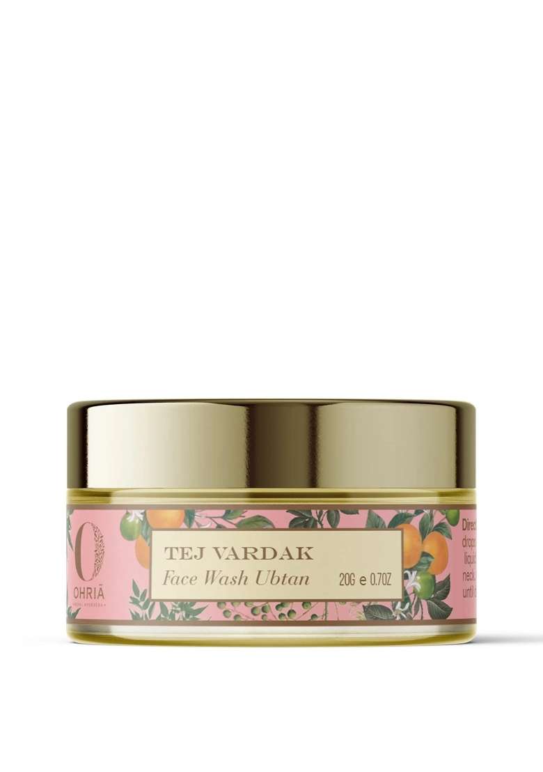 Ohria Brown Ayurveda Tej Vardak Skin Glow Face Wash Ubtan Powder Natural Ayurvedic Face Cleanser - Indya