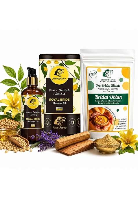Beauty Secrets Bridal Body Polishing and Glow Kit Royal Bride Golden Glow Face and Body Oil 50ML