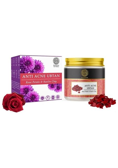 Buddha Natural Acne Ubtan 50 Gms 100 Percent Ayush Certified Help with Acne Prone Exfoliate and Skin Breakouts
