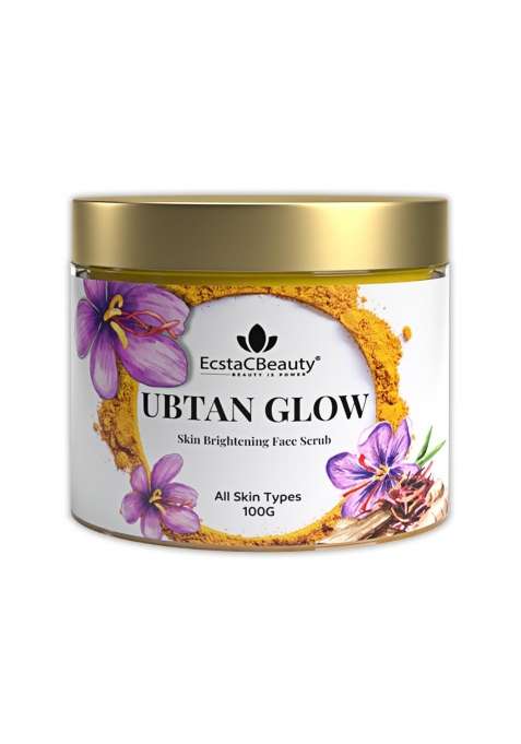 Ecstacbeauty Ubtan Glow Skin Brightening Face Scrub Natural Face Scrub