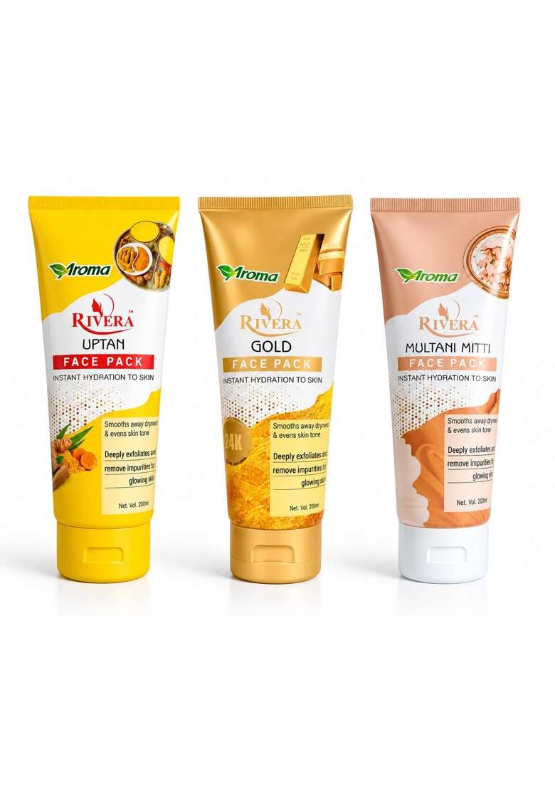 Ubtan Gold and Multani Mitti Face Packs Skincare Face Pack Combo - Indya