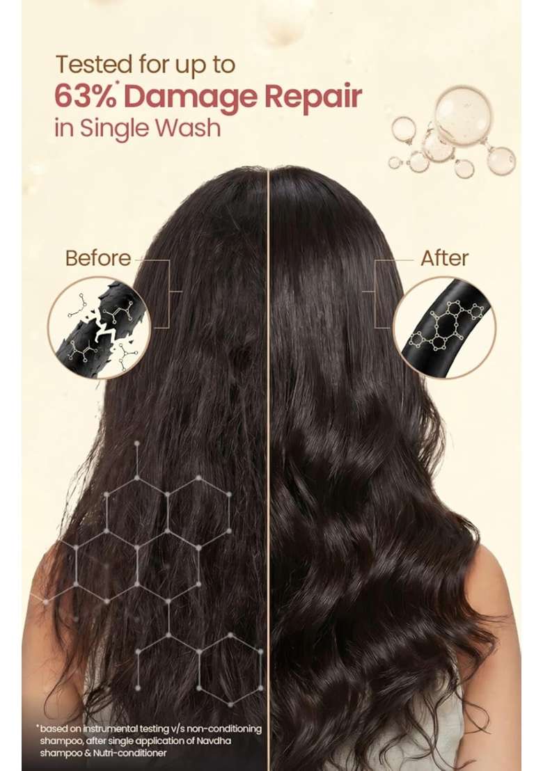 Nat Habit Fresh Tikta Ubtan Face Wash 50G Plus Fresh Navdha Shampoo 225ML and Nutri Conditioner 125ML - Indya