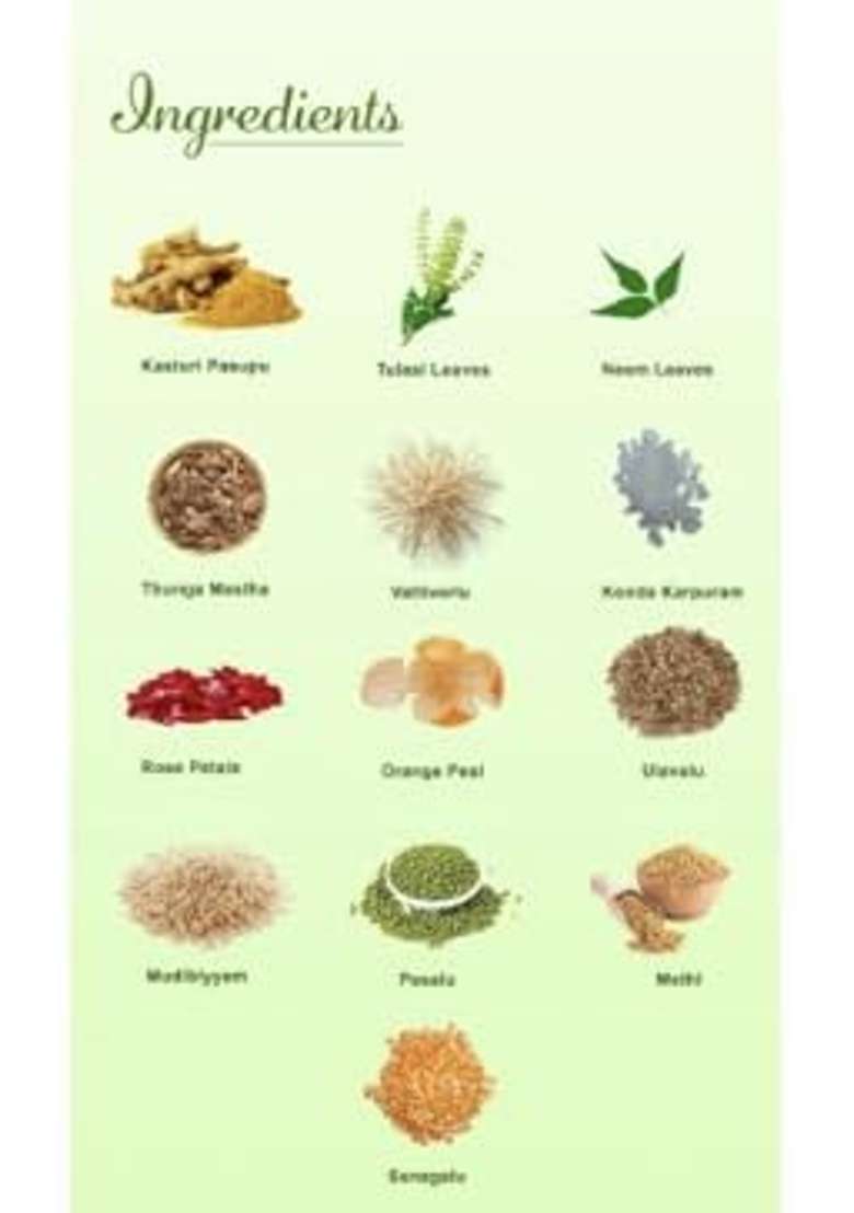Vishuddh Herbals Sunnipindi Herbal Nalangu Maavu Ubtan Bath Powder for Babies 3 in 1 Ubtan Body Scrub - Indya