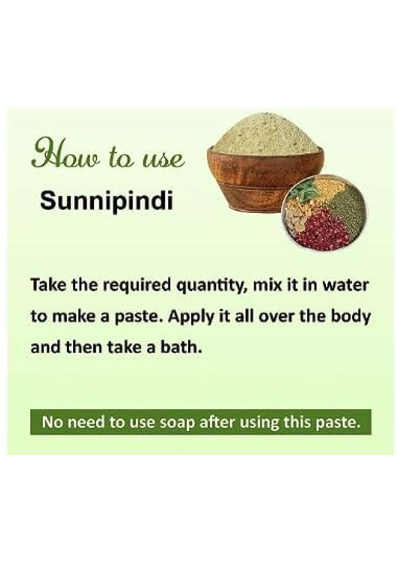 Vishuddh Herbals Sunnipindi Herbal Nalangu Maavu Ubtan Bath Powder for Babies 3 in 1 Ubtan Body Scrub - Indya