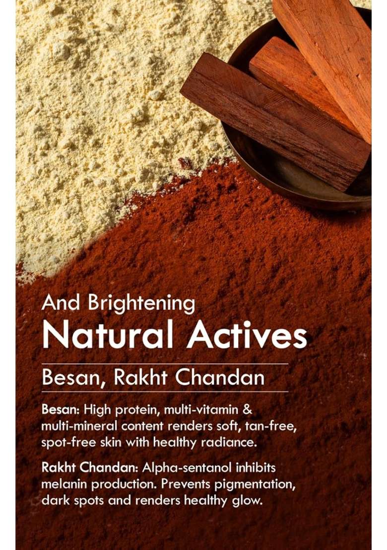 Nat Habit Yellow Fresh Tikta Brightening and Detan Ubtan Face Wash with Besan Pack of 5 - Indya