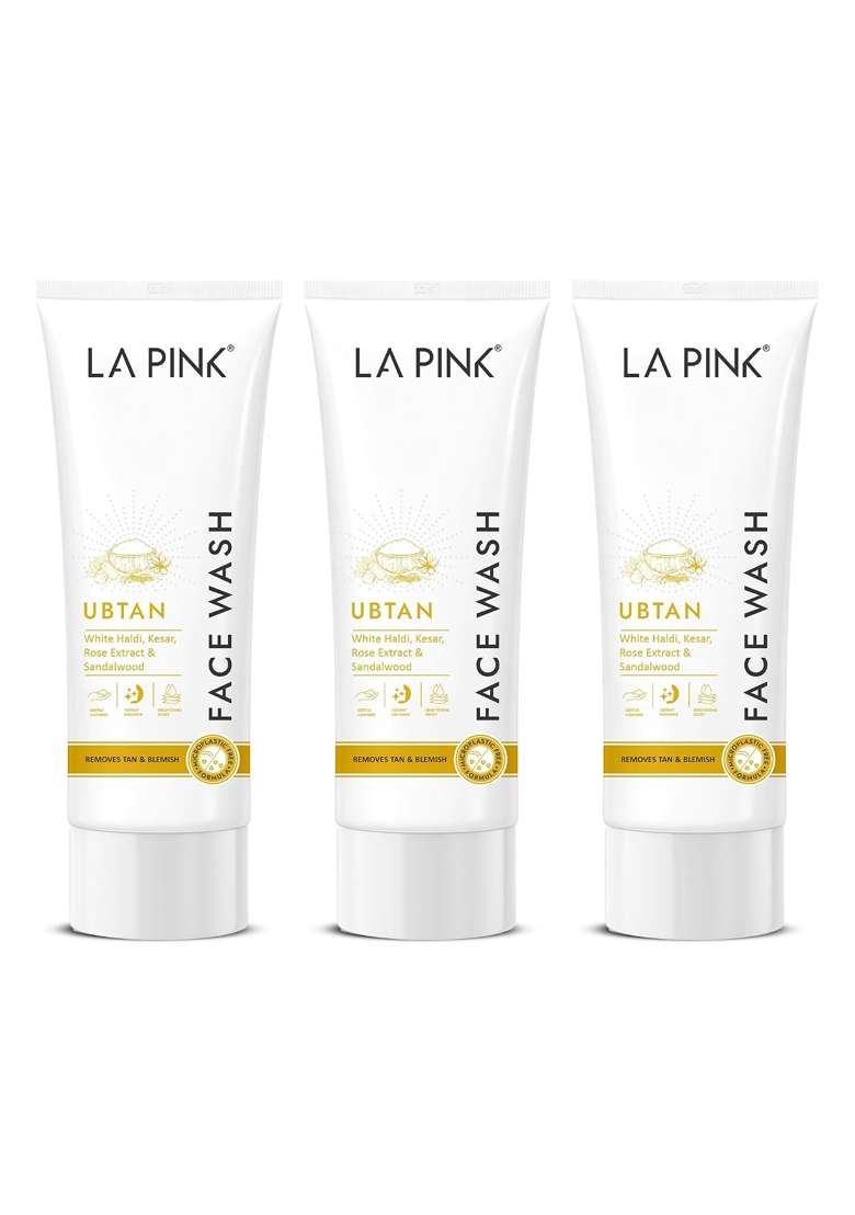 La Pink Ubtan Face Wash 100ML Each Pack of 3 - Indya