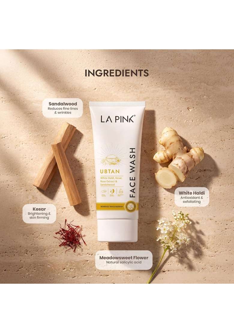 La Pink Ubtan Face Wash 100ML Each Pack of 3 - Indya
