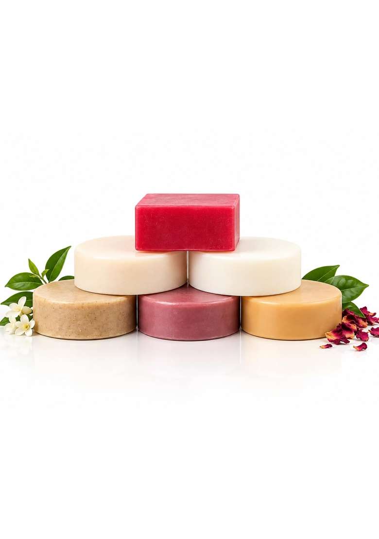 Organic Soaps Assorted Manjista Goat Milk Nalungumavu Ubtan Kasturi Manjal Soap Wild Turmeric - Indya