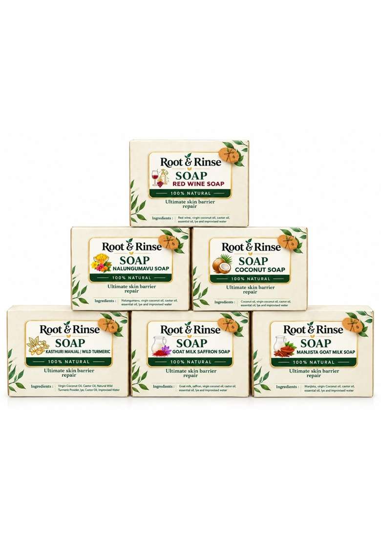 Organic Soaps Assorted Manjista Goat Milk Nalungumavu Ubtan Kasturi Manjal Soap Wild Turmeric - Indya