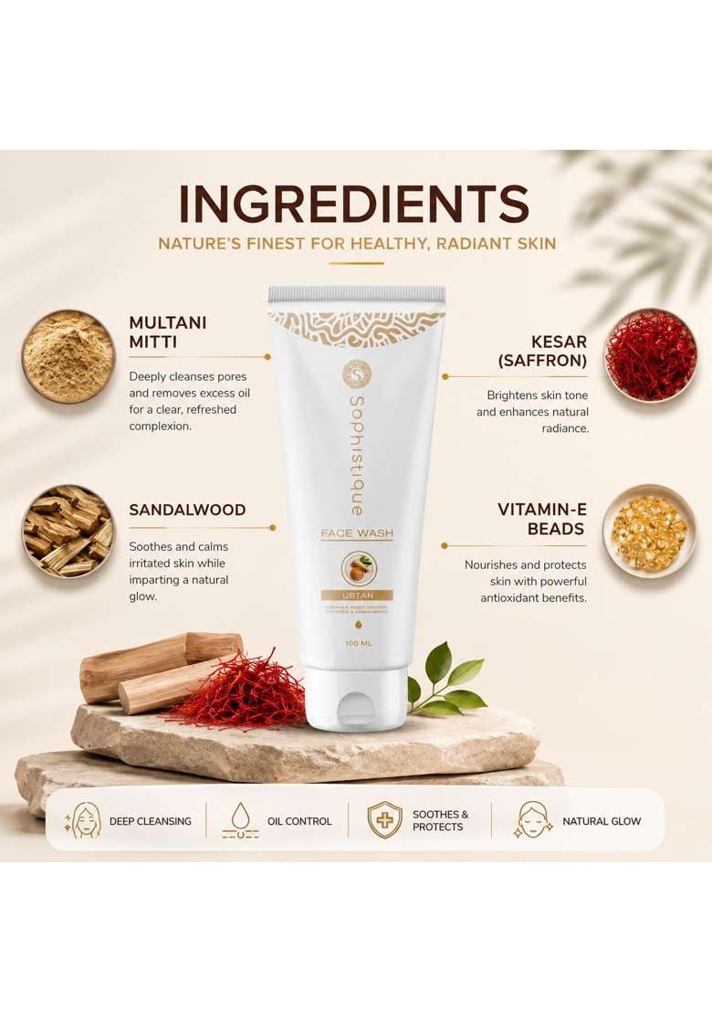 Sophistique Instant Brightening and Fresh Skin Controls Oily Skin and D Tanning Pack of 3 - Indya