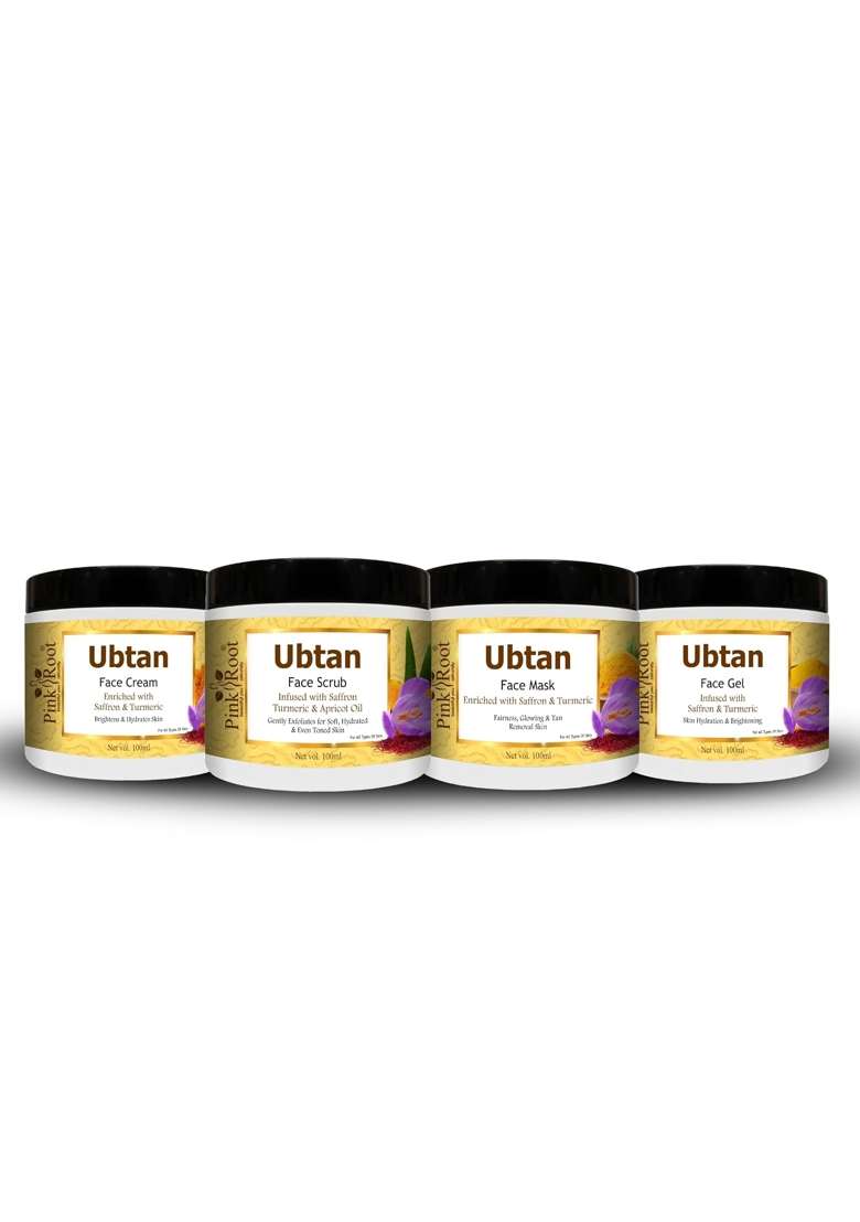 Pink Root Ubtan Bridal Kit for Women 400ML Helps in Instant Bridal Looking Skin Acne Free Tan Removal - Indya