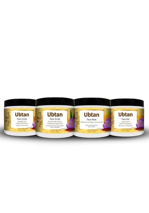 Pink Root Ubtan Bridal Kit for Women 400ML Helps in Instant Bridal Looking Skin Acne Free Tan Removal