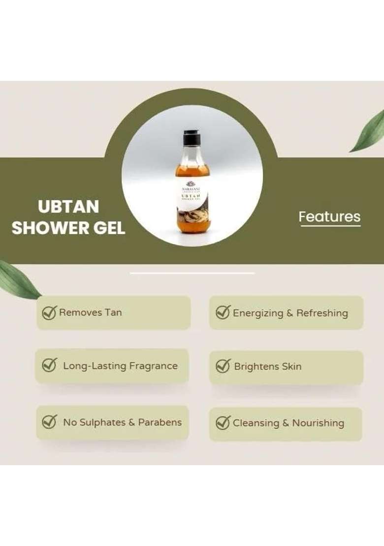 Narayani Universal Bliss Ubtan Shower Gel Is Infused with the Goodness of Ubtan and the Energizing Ginger It - Indya