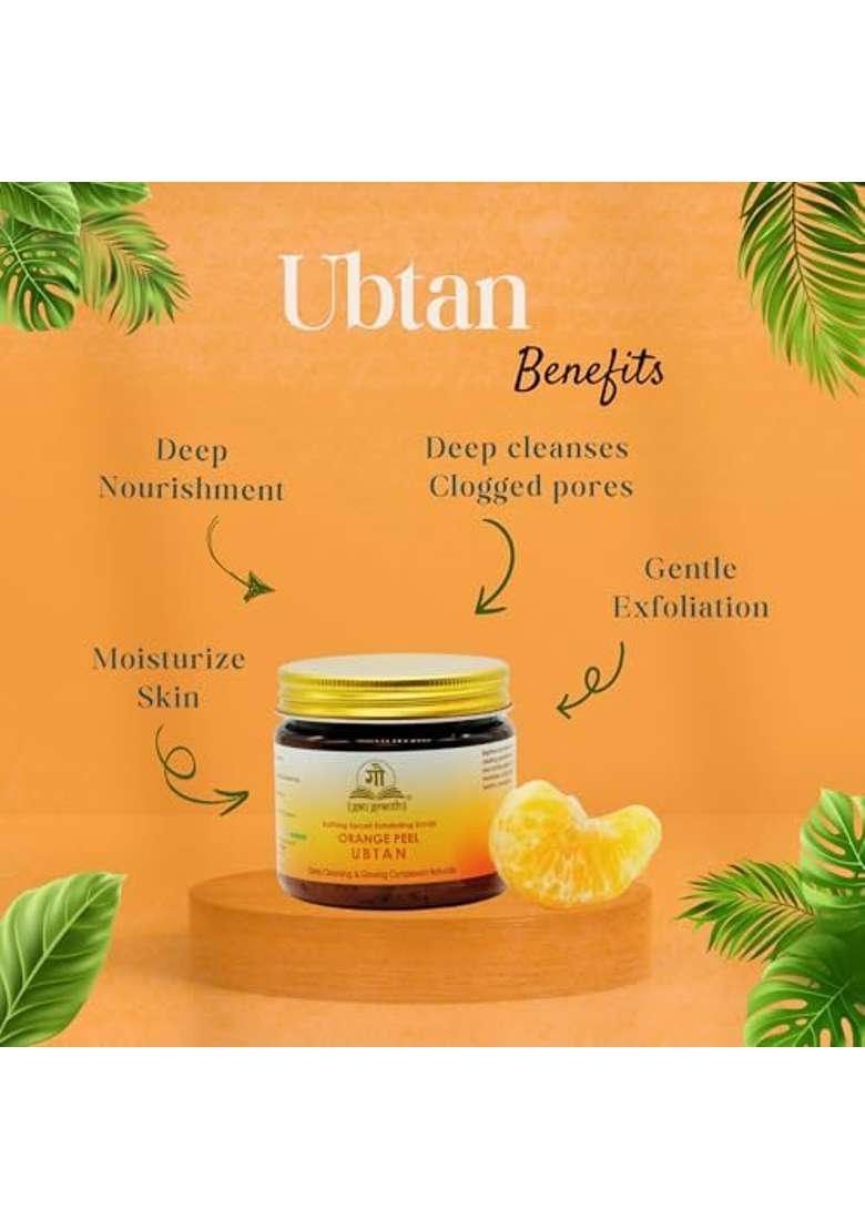 Gaugranth Bathing Secret Ubtan Combo 240G Each 80G 1X Orange Peel 1X Kapur Kacheri 1X Marigold - Indya