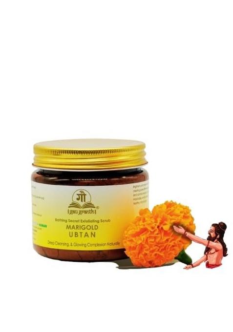 Gaugranth Bathing Secret Ubtan Combo 240G Each 80G 1X Orange Peel 1X Kapur Kacheri 1X Marigold