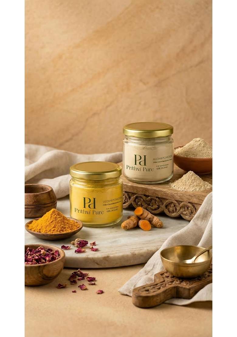 Prithvi Pure Multani Mitti Powder Combo 200G Each - Indya