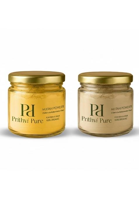 Prithvi Pure Multani Mitti Powder Combo 200G Each