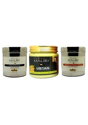 Khadi Mauri Sandalwood Ubtan and Orange Face Pack 400 G