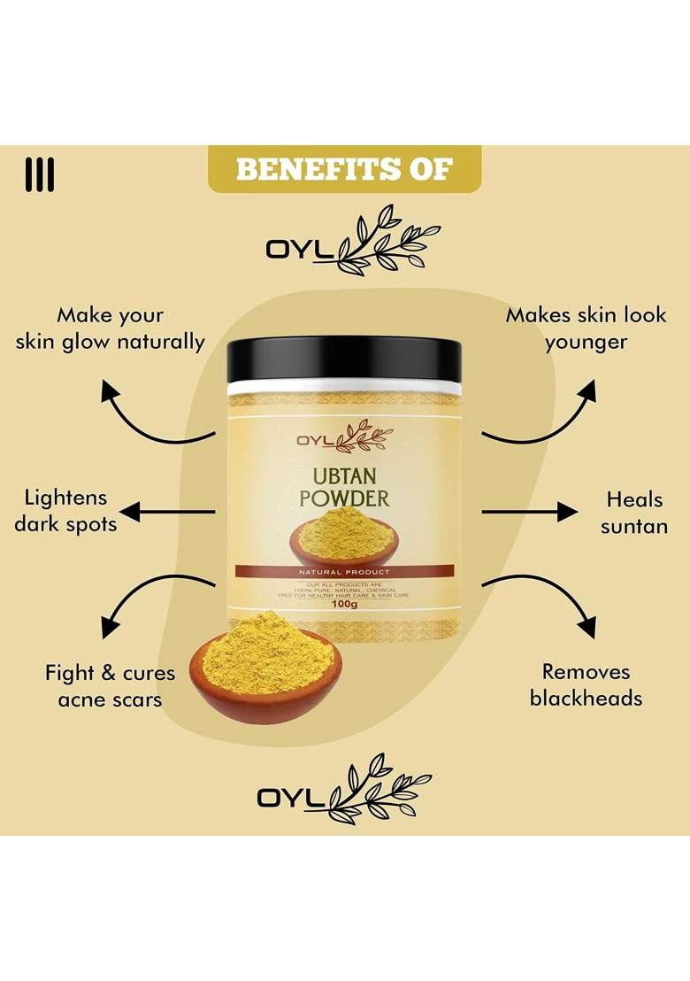 OYL Natural Sandalwood Rose Petal Wild Turmeric Pomegranate Peel Beet Root Ubtan Pack of 8 - Indya