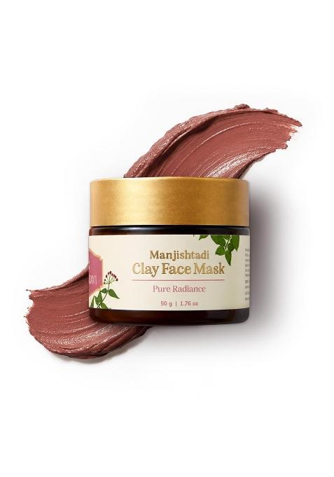 Chengavi Manjishtadi Clay Face Mask 50G Ayurvedic Ubtan Style Face Pack