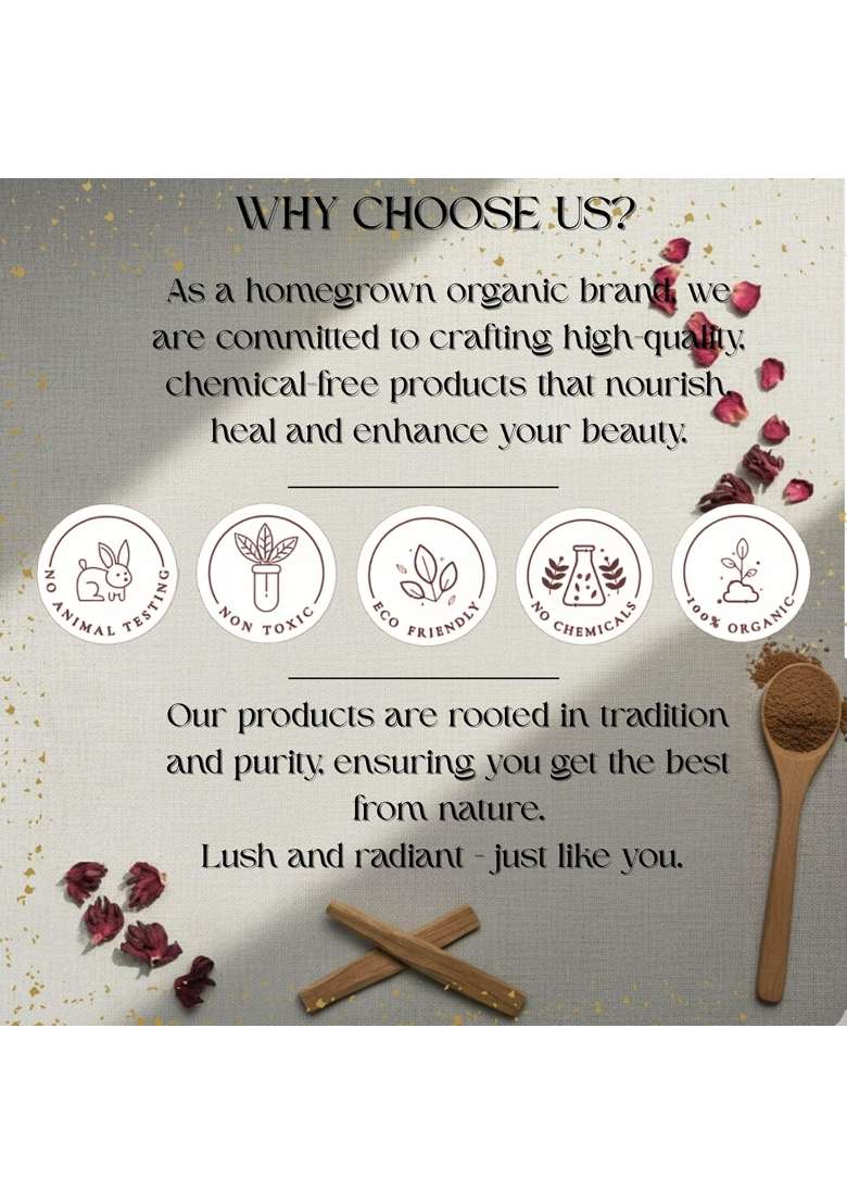 Lushr Ubtan and Beetroot Powder Sandalwood Face Pack Organic Rose Petals Powder - Indya