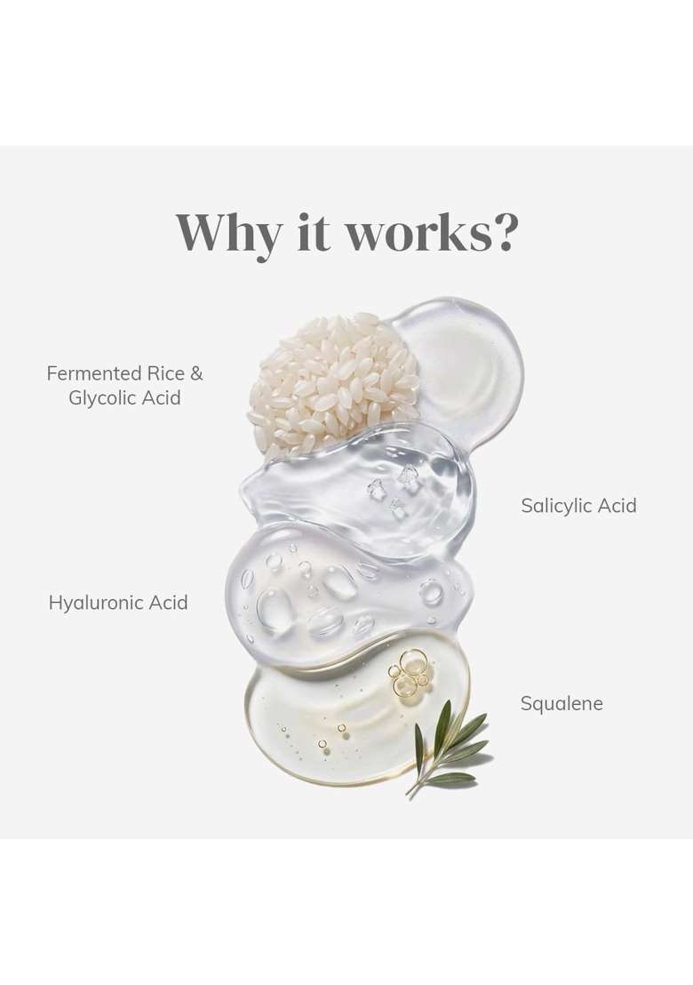 Clayco White Detan Rice Face Pack with AHA and BHA Brightening D Tan Face Pack with Salicylic Acid for Tan - Indya