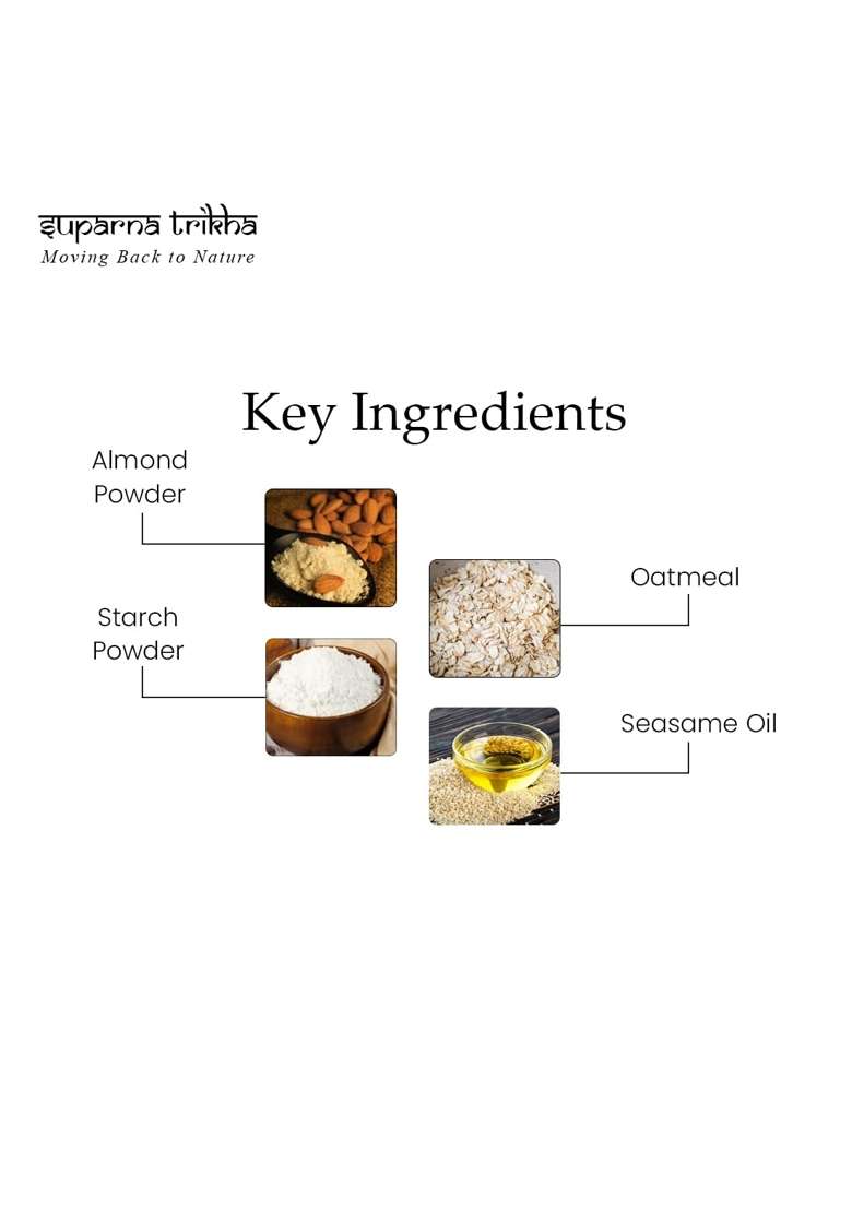Suparna Trikha Skin Ladoo Face Pack Natural Exfoliator and Skin Nourisher with Almond Powder - Indya