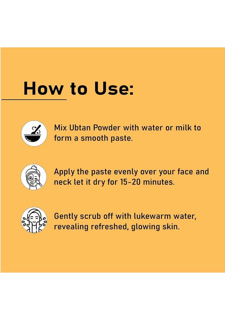 Mi Nature Ubtan Face and Body Pack Turmeric Barley Chickpeas Neem Sandalwood Mogra Flower Pack of 3 - Indya