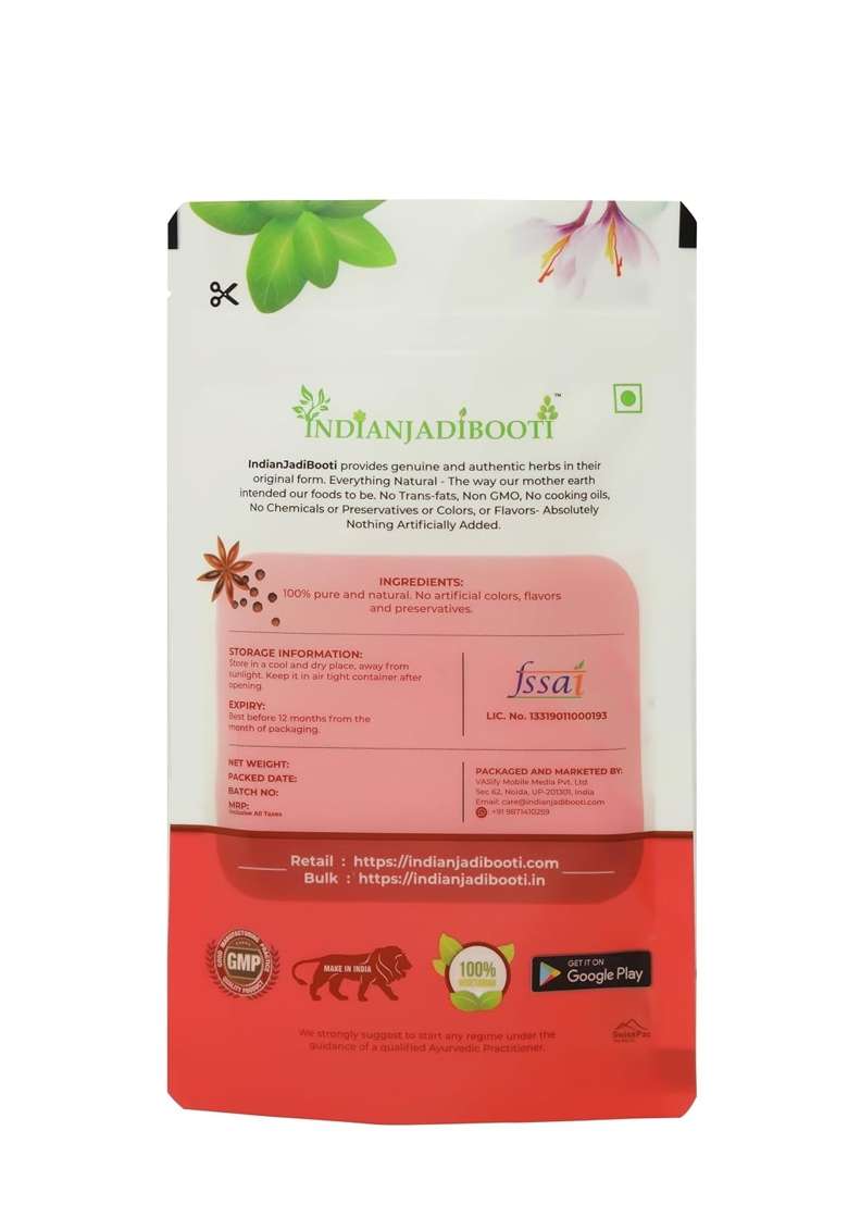 Indianjadibooti Swarna Prabha Golden Glow Face Pack Kasturi Haldi Sandalwood and Orange Peel - Indya