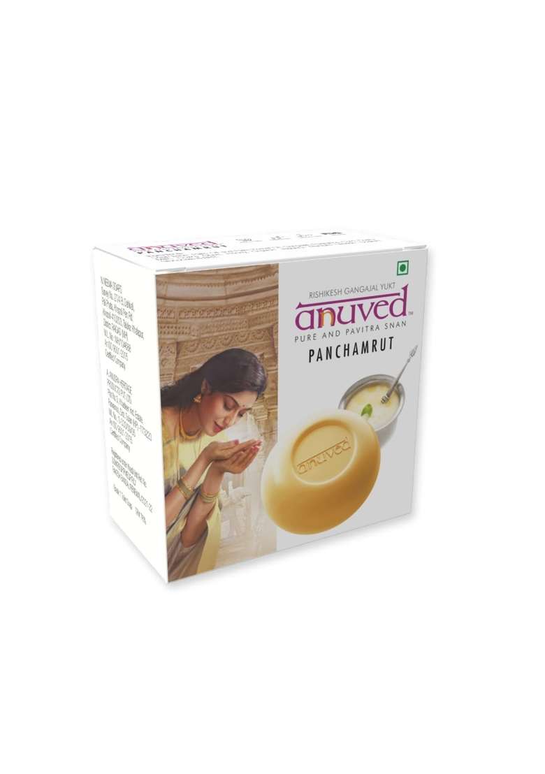 Anuved Family Combo Herbal Soaps Natural Bath Soaps with Aloe Vera Haldi Chandan Ubtan Kesar Vibhuti Pack of 9 - Indya