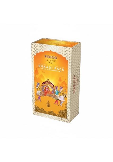 Vicco Turmeric WSO Shaadi Pack I Ready to Use Haldi Pack I Pure Turmeric for Radiant Glow Pack of 1