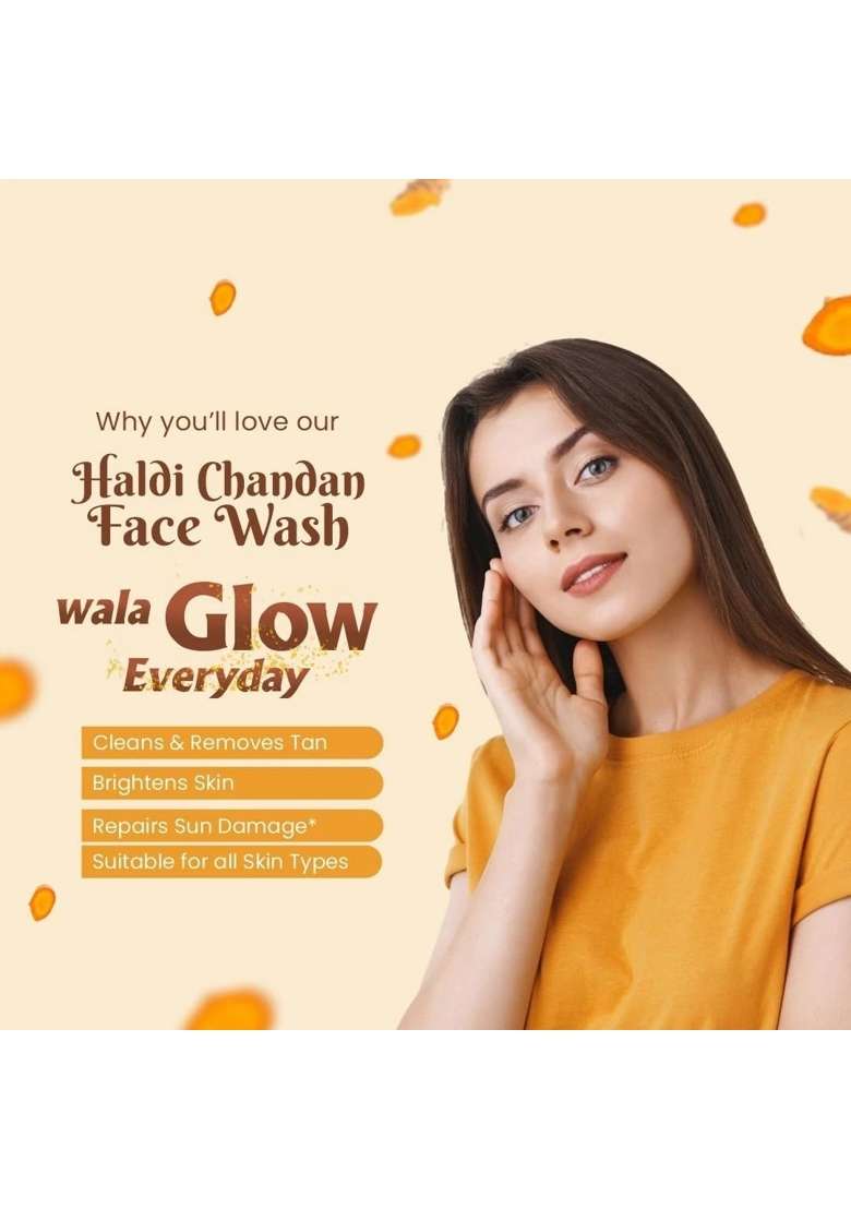 Aarogya India Yellow Face Wash Haldi Chandan PK2 - Indya